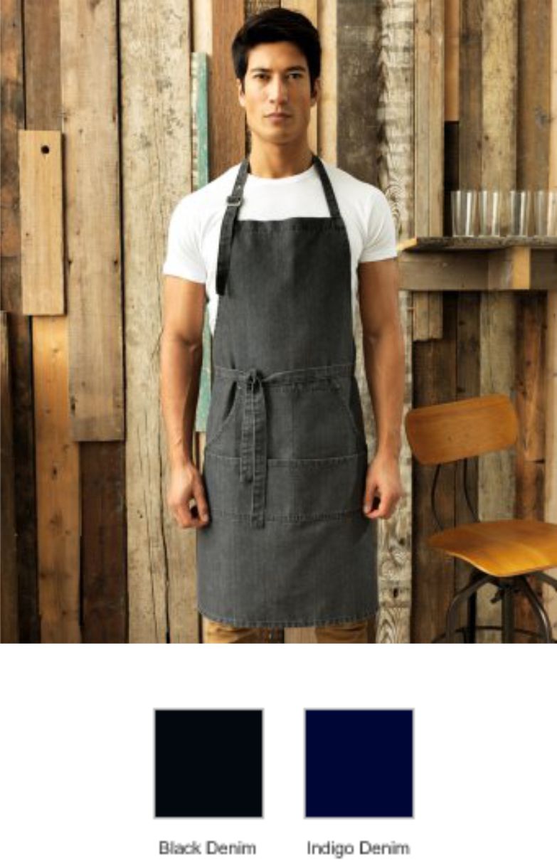 Premier PR126 Denim Bib Apron  Premier PR126 Denim Bib Apron